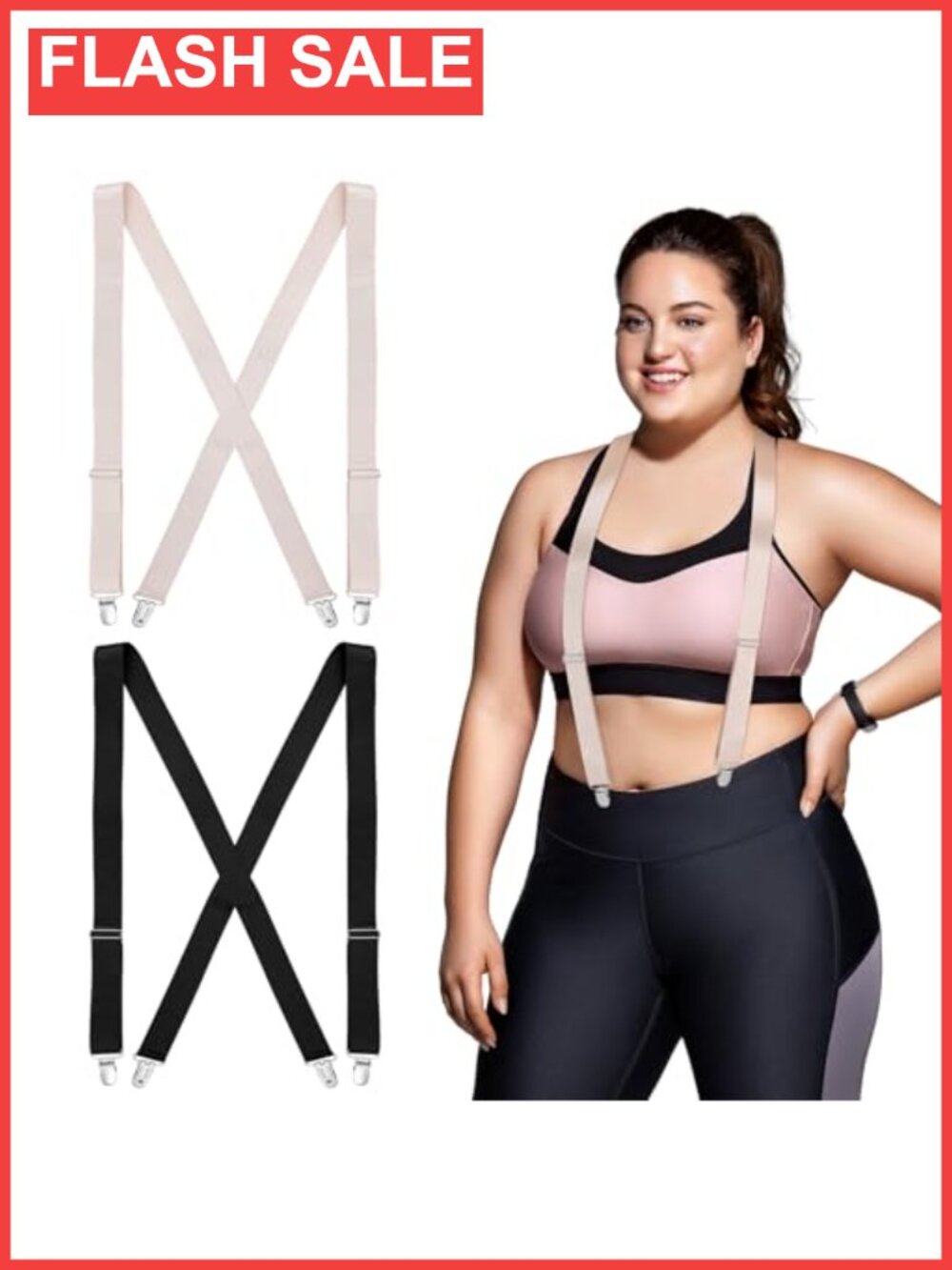 Women's Skinny Hidden Suspenders Adjustable Under Clothing